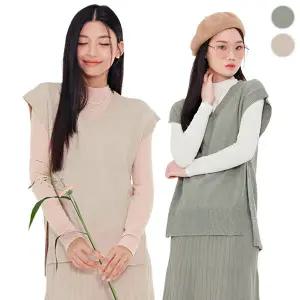 [체이스컬트] 옆트인 단추창식 VEST/2Color