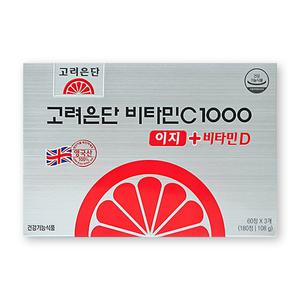 고려은단 비타민C 1000 이지+비타민D 600mg X 180정 1박스