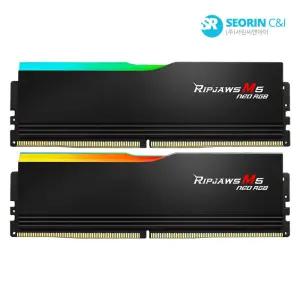[서린공식] G.SKILL DDR5-6000 CL30 RIPJAWS M5 NEO RGB 블랙 패키지 (32GB(16Gx2))