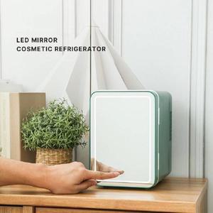 3단 LED 거울겸용 4L 미니냉장고 화장품냉장고 개인냉장고 캠핑냉장고 차박 원룸 기숙사 저소음   깔끔 수