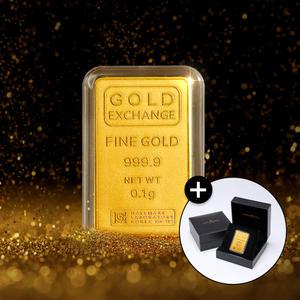 골드팡 24k 999.9 골든클래식 골드바 0.1g + 프리미엄 가죽패키지