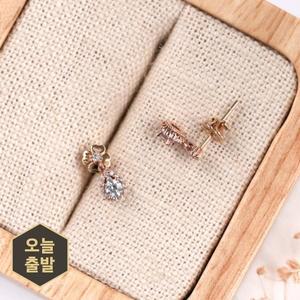 [하나다이아몬드]1부 다이아몬드 귀걸이 14K 18k 프로포즈 선물 기념일 선물 알리 HNDER01906