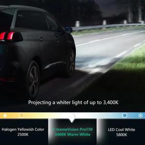 필립스 H1 H4 H7 12V X-treme Vision Pro150 밝은 흰색 램프 HB3 HIR2 할로겐 라이트 9005 9012 자동차 정