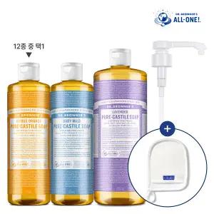 닥터브로너스 퓨어 캐스틸 솝 스페셜 단독구성(총 1900ml 용량)