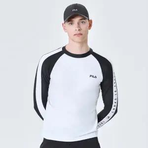 [휠라](광주신세계)[FILA] 풀오버 래쉬가드 (FS2RTG2402M_OWH)