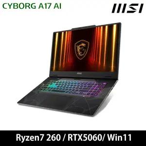 T) MSI 사이보그 A17 AI B2HWFKG-R7 Win11 (32GB 램/ NVMe 1TB 교체 장착) + 백팩/ 마우스