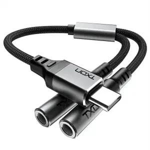 [티엑스온] USB C타입 to 3.5 Y 이어폰젠더