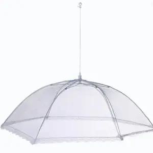 고품질 70cm 우산 망사 색상랜덤 상보 상커버 상카바 밥상덮개대형 밥상보자기 음식커버 (WFJEZUQ)