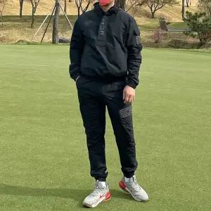골프웨어 어메이징 봄가을 우븐 아노락티셔츠 조거팬츠 전부포함 골프 트레이닝세트