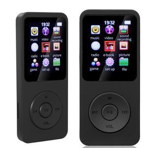 MP3 플레이어 C 타입 HiFi 무손실 음악 Bluetooth-Compatible5.4 내장 스피커, 지지대 FM 라디오, 어린이용