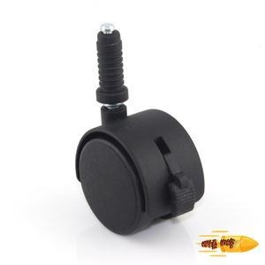 헤비 듀티 캐스터 휠 2인치 가구 범용 캐스터 블랙 스템 7mm x 38mm 대부분의 의자에 적합 바닥 보호 하드