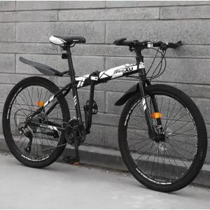 24인치자전거 MTB 자전거 레드 접이식 산악