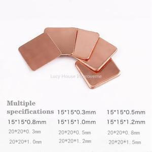 0.5mm, 0.8mm, 1.0mm, 0.3mm, CPU 스트립 방열판 노트북 시트 플레이트 열 GPU 패드 VGA 냉각용, 시트, 칩 심 10 개 구리 RAM