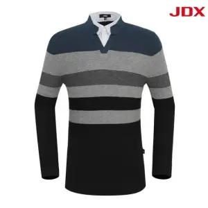 [JDX] 남성 셔츠 레이어드형 보더형 풀오버(X2SPU3345TQ)