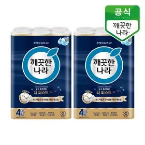 [깨끗한나라]4겹 순수 프리미엄 더퍼스트 25m 30롤 2개