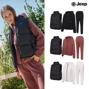 Jeep 25FW 여성 테크 셋업+패딩 베스트 3종