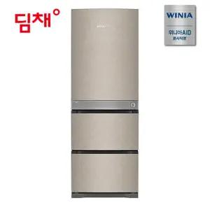 [위니아]딤채 25년형 김치냉장고 스탠드 3도어 330L GDT33KTMTES 마블 베이지