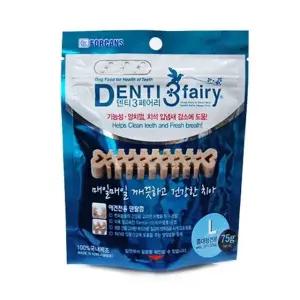 고품질 덴티3 페어리 강아지 애견 덴탈껌 75g L X3개 양치껌 (WCFFF9E)