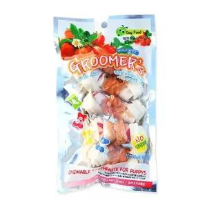 고품질 그루머스 치킨 우유껌 5p X10개 강아지 기능성 간식 (WCFFFA3)