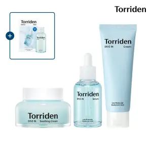 [단독] [SET] 토리든 다이브인 세럼 50ml+크림 80ml+수딩크림 100ml (+다이브인 마스크 1매+다이브인 토너 50ml)