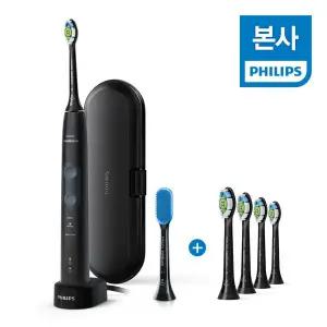 [소닉케어]필립스 소닉케어 프로텍티브클린 4500 블랙 HX6421/01+옵티멀 화이트칫솔모 블랙 HX6064/96