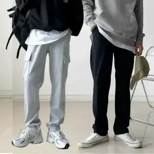 남성 트레이닝 바지 빅사이즈 일자 트레이닝복 팬츠 운동복 츄리닝 밴딩 카고