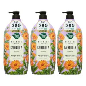 샤워메이트 보타닉테라스 바디워시 카렌둘라, 1.2kg, 3개
