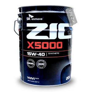 지크 X5000 15W40 CI-4 20리터