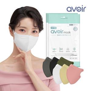아보아KF94 100매 새부리형 대형 화이트/컬러/블랙 개별포장 비말차단 국내생산 일회용마스크