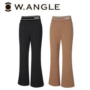 [와이드앵글](하남점)22년 FW 여성 니트 웨이스트 부츠컷 겨울 기모 팬츠 WWW22372 베이지(E3), 블랙(Z1)
