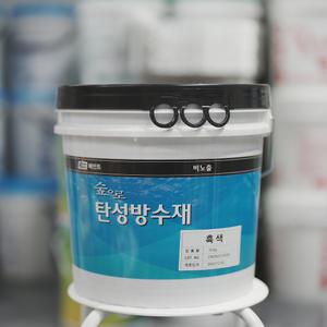 KCC 숲으로 탄성방수재 1액형 비노출 흑색 16kg 수용성 방수재