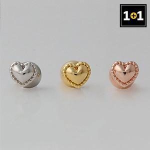 [메리 그린](1+1) 패션 미니 하트 피어싱 한쪽 판매