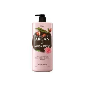 [제이큐]모로코 아르간 바디워시 해피바스 머스크로즈향1200ml