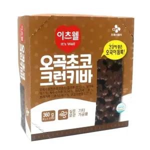 CJ 이츠웰 오곡초코 크런키바 30g×12입