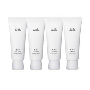한율 흰감국 광채 선크림 70ml(SPF50+) 4개