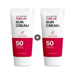 퓨어그라운드 콜라겐 톤업 선크림 (SPF50+ PA+++) 70ml 2개