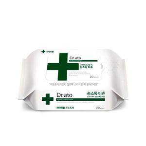 메디앙스 닥터아토 손소독 티슈 휴대용 20매 10팩