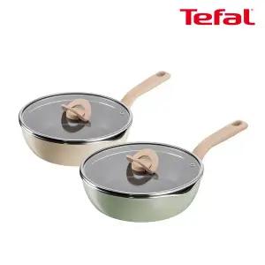 [테팔]인덕션 원픽 냄비팬 22cm 1+1 (색상선택)