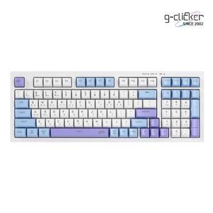 지클릭커 OFFICEPRO WK50 사일런스 M RGB 무소음 방수 무선 블루투스 98 Sky City (RC1)