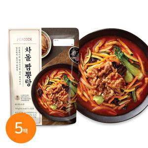 [롯데백화점]신세계푸드 피코크 차돌 짬뽕탕 500g X 5팩