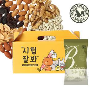 [산과들에] 원데이발란스그린 20봉 선물세트 / 초콜릿 견과류 간식 / 수능 시험 만점 선물세트