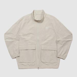 엄브로 자켓 레이트 체크아웃 린넨 블루종 자켓_PLATINUM BEIGE UQ221CJK48