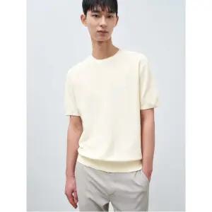 [빈폴멘] 젠틀 라운드 니트  아이보리 (BC4251C220)