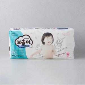 보솜이 리얼코튼 오가니크 팬티 점보 여아 32개입 (온)