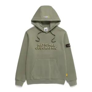 [공식] 내셔널지오그래픽 N243UHD910 루코스 빅로고 후디 LICHEN KHAKI