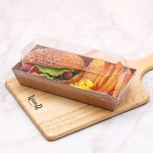 [이룸팩]샌드위치케이스 포장용기 직사각 크라프트(대) 19 x 8.5 x H3.5(cm) 500개 세트