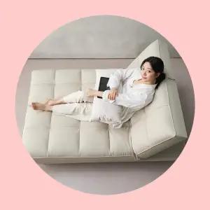 듀오 3인 접이식 소파베드 가로세로 더블 등받이 각도조절 쇼파침대 (E0등급