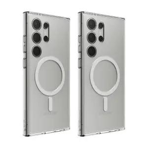 [1+1] 엘라고 갤럭시 S24 플러스 울트라 맥세이프 하이브리드 투명 케이스