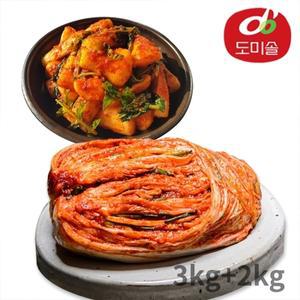 [도미솔] 박미희 포기김치 3kg+총각김치 2kg