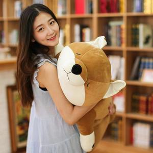 잠자는 시바인형 대형 시바견 애착 인형 귀여운 모찌 강아지 바디필로우